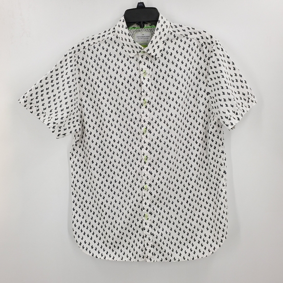 denim and flower cactus shirt